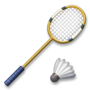 Cómo se ve el emoji Bádminton en Lg.