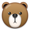 Cómo se ve el emoji Oso en Lg.