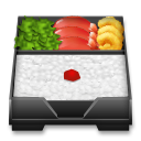 Cómo se ve el emoji Caja de bento en Lg.