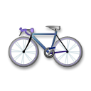 Cómo se ve el emoji Bicicleta en Lg.