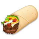 Cómo se ve el emoji Burrito en Lg.