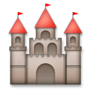 Cómo se ve el emoji Castillo europeo en Lg.