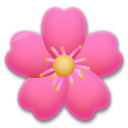 Cómo se ve el emoji Flor de cerezo en Lg.