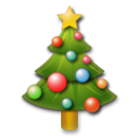 Cómo se ve el emoji Árbol de Navidad en Lg.