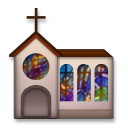 Cómo se ve el emoji Iglesia en Lg.