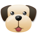 Cómo se ve el emoji Cara de perro en Lg.