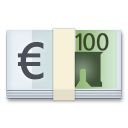 Cómo se ve el emoji Billete de euro en Lg.