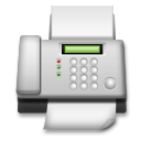 Cómo se ve el emoji Máquina de fax en Lg.