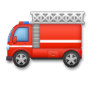 Cómo se ve el emoji Coche de bomberos en Lg.