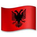 Cómo se ve el emoji Bandera: Albania en Lg.