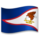 Cómo se ve el emoji Bandera: Samoa Americana en Lg.