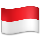 Cómo se ve el emoji Bandera: Indonesia en Lg.