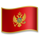 Cómo se ve el emoji Bandera: Montenegro en Lg.