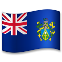 Cómo se ve el emoji Bandera: Islas Pitcairn en Lg.