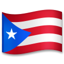 Cómo se ve el emoji Bandera: Puerto Rico en Lg.