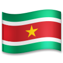 Cómo se ve el emoji Bandera: Surinam en Lg.