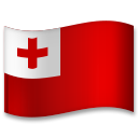 Cómo se ve el emoji Bandera: Tonga en Lg.