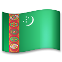 Cómo se ve el emoji Bandera: Turkmenistán en Lg.