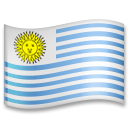 Cómo se ve el emoji Bandera: Uruguay en Lg.