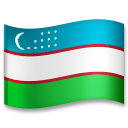 Cómo se ve el emoji Bandera: Uzbekistán en Lg.