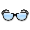 Cómo se ve el emoji Gafas en Lg.