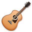 Cómo se ve el emoji Guitarra en Lg.