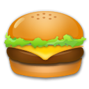 Cómo se ve el emoji Hamburguesa en Lg.