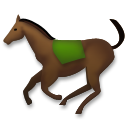 Cómo se ve el emoji Caballo en Lg.