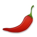 Cómo se ve el emoji Chile picante en Lg.