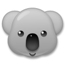 Cómo se ve el emoji Koala en Lg.