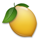 Cómo se ve el emoji Limón en Lg.