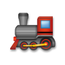 Cómo se ve el emoji Locomotora de vapor en Lg.