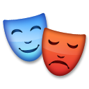 Cómo se ve el emoji Máscaras de teatro en Lg.