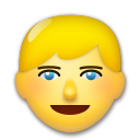 Cómo se ve el emoji Persona adulta rubia en Lg.