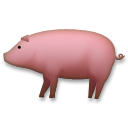 Cómo se ve el emoji Cerdo en Lg.