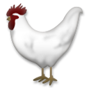 Cómo se ve el emoji Gallo en Lg.