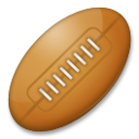 Cómo se ve el emoji Balón de rugby en Lg.