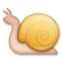 Cómo se ve el emoji Caracol en Lg.