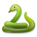 Cómo se ve el emoji Serpiente en Lg.