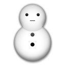 Cómo se ve el emoji Muñeco de nieve en Lg.