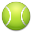 Cómo se ve el emoji Pelota de tenis en Lg.