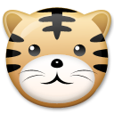 Cómo se ve el emoji Cara de tigre en Lg.