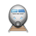 Cómo se ve el emoji Tren en Lg.