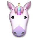 Cómo se ve el emoji Unicornio en Lg.