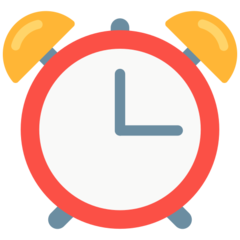 Cómo se ve el emoji Reloj despertador en Mozilla.