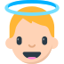 Cómo se ve el emoji Bebé ángel en Mozilla.