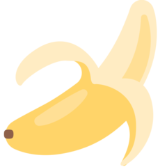 Cómo se ve el emoji Plátano en Mozilla.