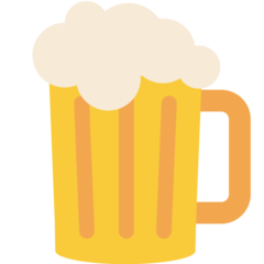 Cómo se ve el emoji Jarra de cerveza en Mozilla.