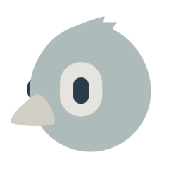 Cómo se ve el emoji Pájaro en Mozilla.