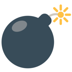 Hvordan Bombe emoji ser ud på Mozilla.